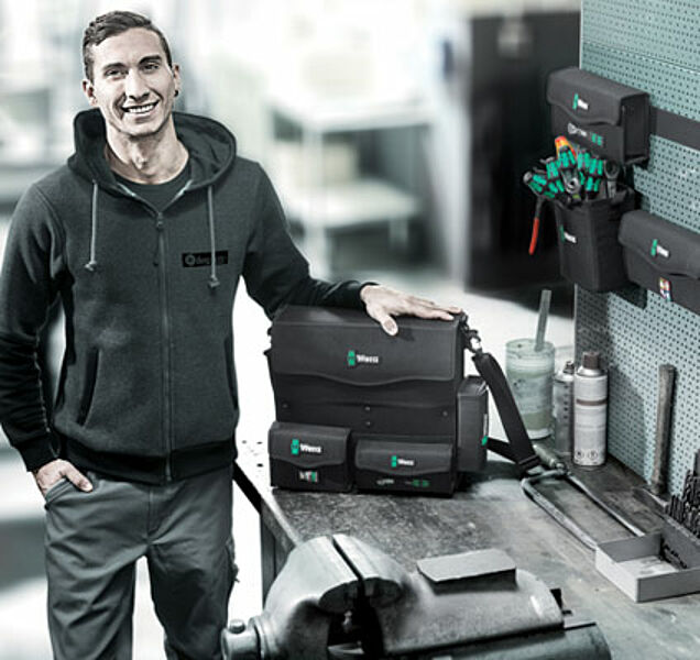 Wera Wera 2go Free hands with innovative tool transport system