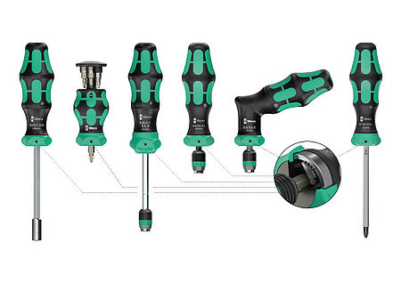 The Wera ratchet screwdriver range