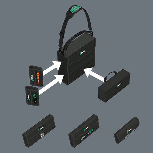 Wera 2go Variable thanks to the hook and loop fastener system