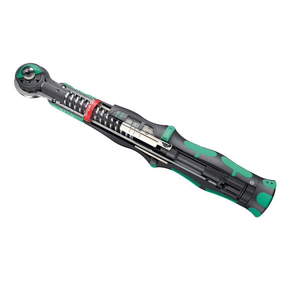 Safe-Torque torque wrench with slide-over mechanism – excessive torque cannot be applied.